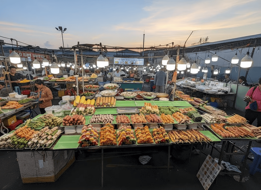 Son Tra Night Market, with a local vibrant vibe, is an ideal stop after a fun afternoon at the beach (Source: Internet)